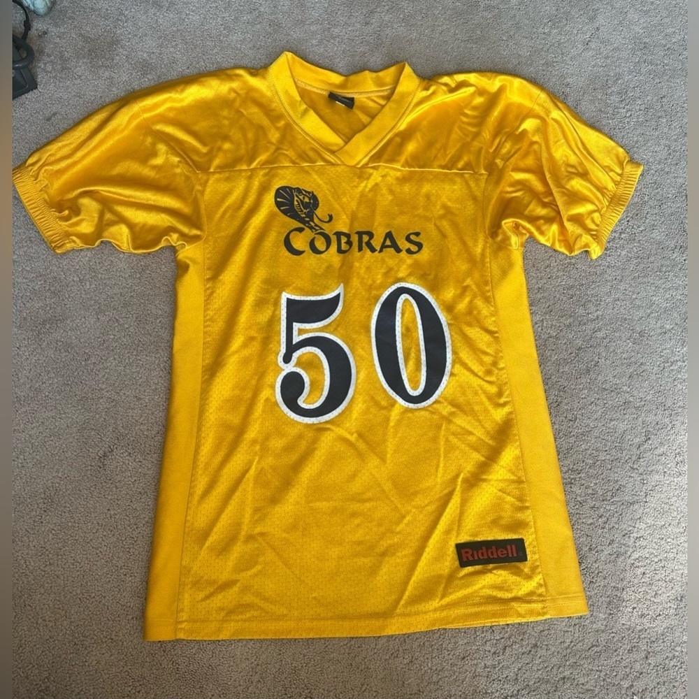 Youth Riddell football Cobras 50 jersey ys